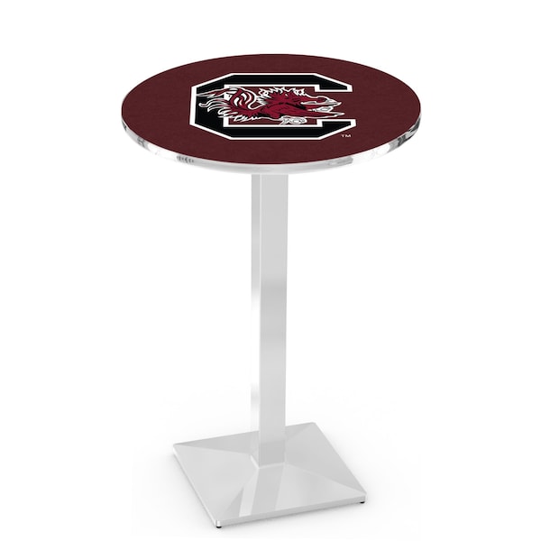 42" Chrome South Carolina Pub Table